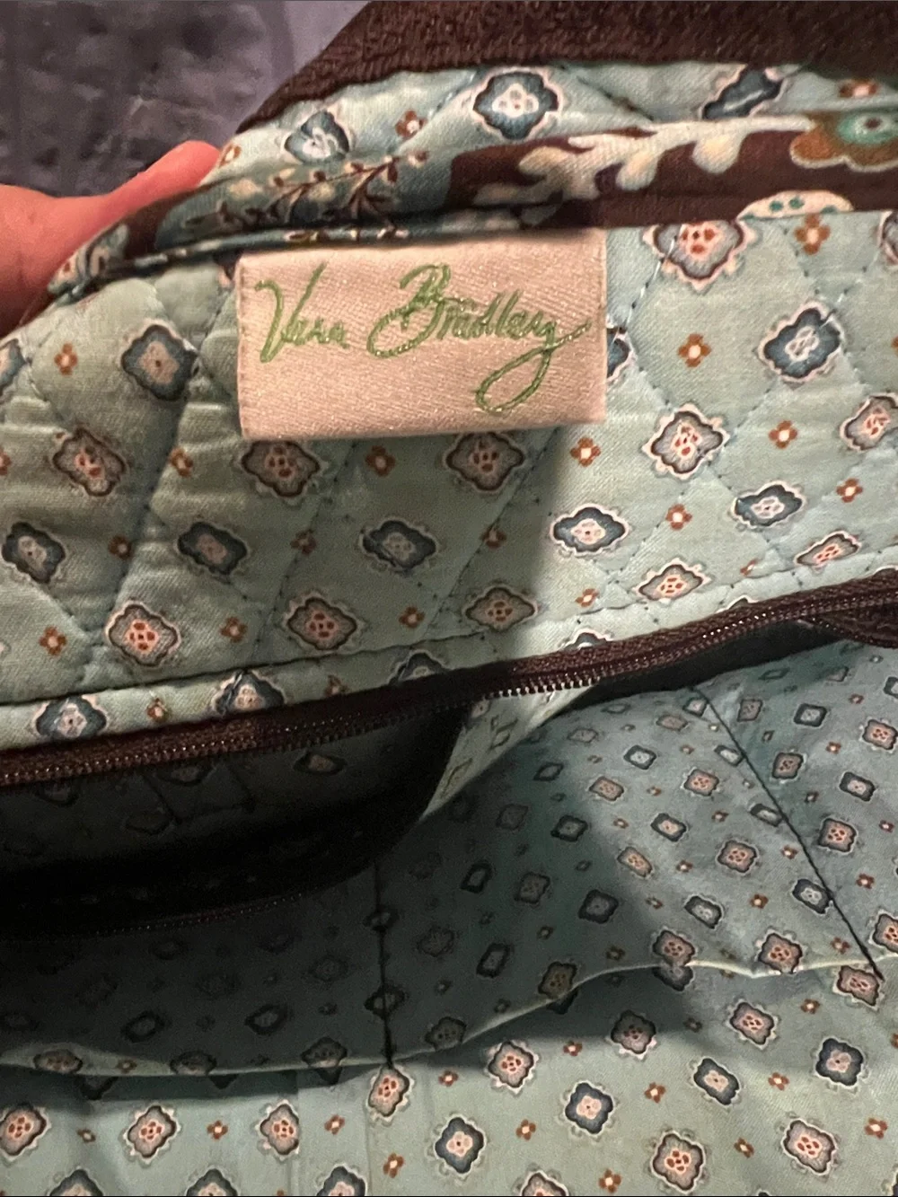 Vera Bradley Quilted Floral Tote Bag in 2009 pattern.